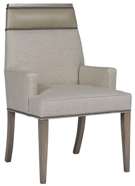 Vanguard Furniture Remmy T3W743A Upholstered Dining Arm Chair | Baer's Furniture | Dining Arm Chairs